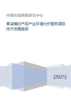 草袋編織產(chǎn)業(yè)環(huán)境分析與國(guó)際技術(shù)服務(wù)發(fā)展趨勢(shì)研究